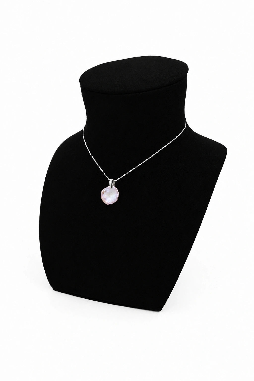 16.8mm Pink Freshwater Cultured Baroque Pearl Pendant Necklace - AAA Quality