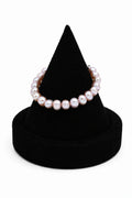 7-7.5mm Pink Freshwater Cultured Baroque Pearl Bracelet - AAAA Quality