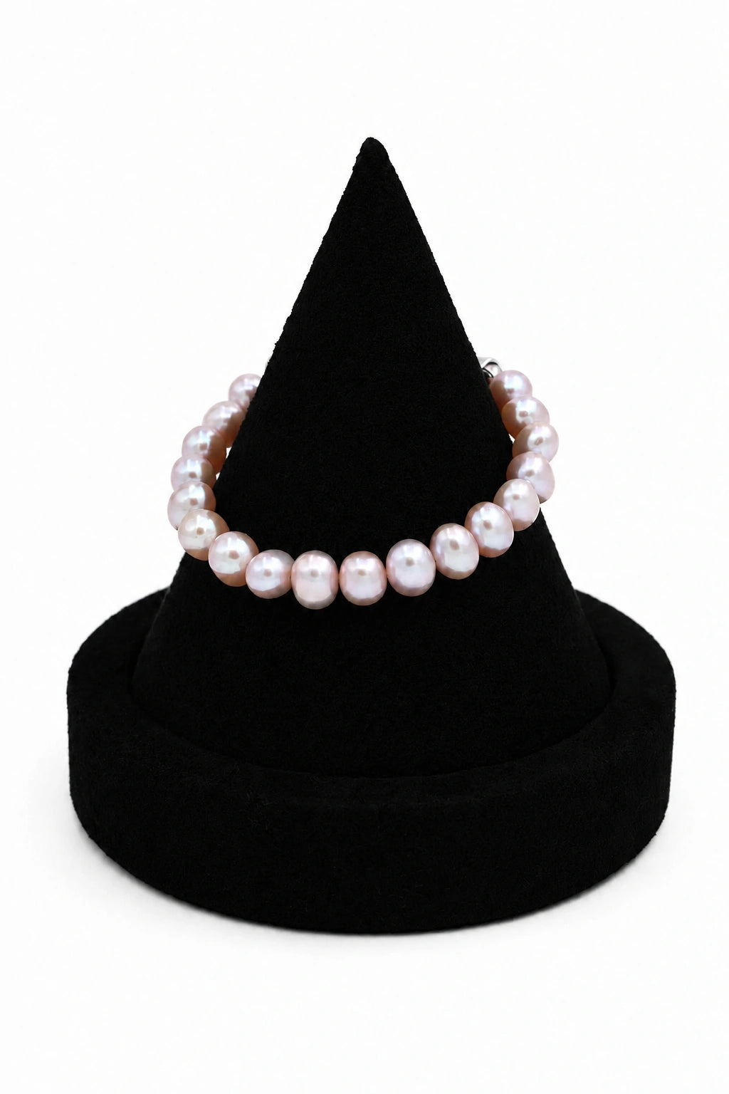 7-7.5mm Pink Freshwater Cultured Baroque Pearl Bracelet - AAAA Quality