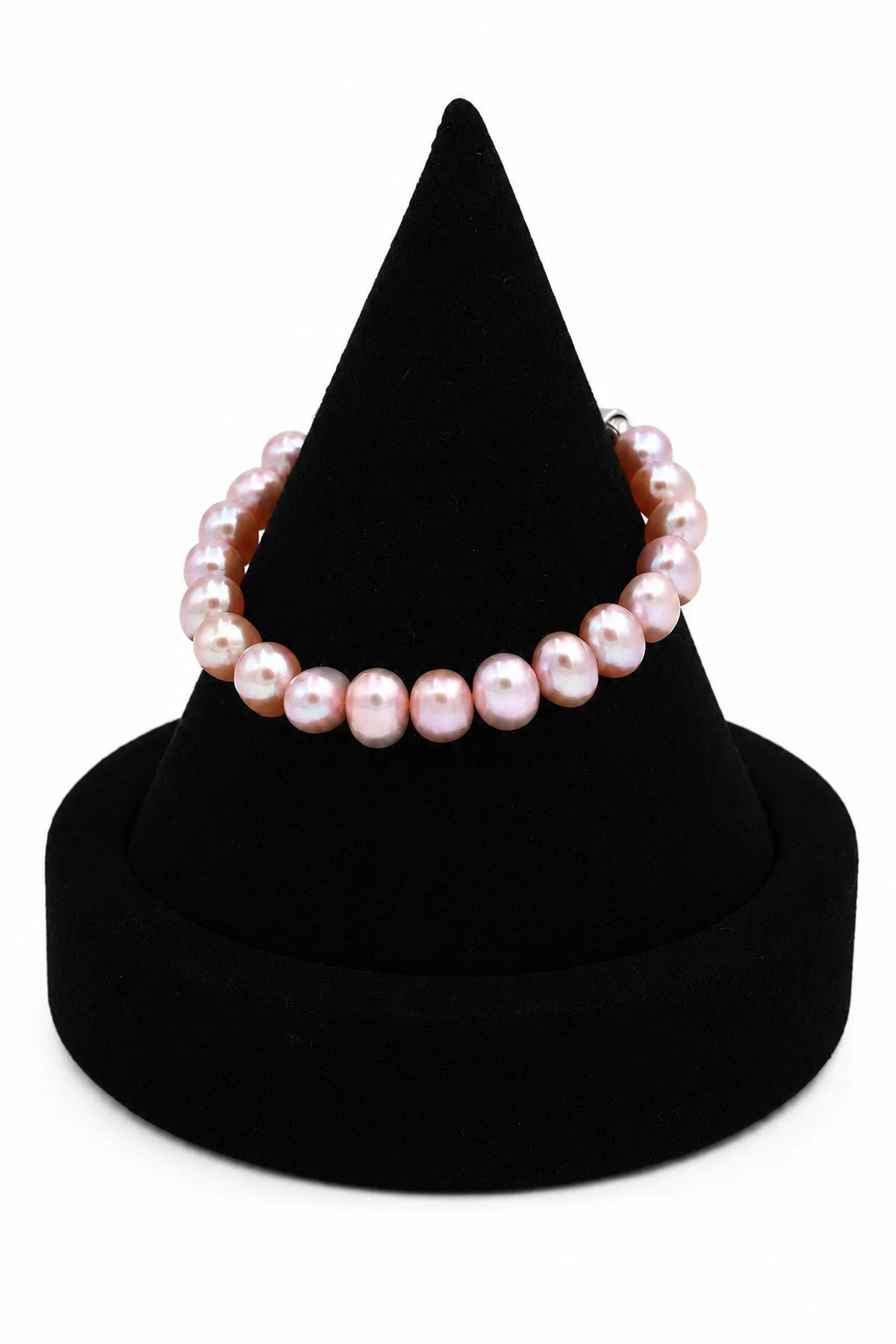 7-7.5mm Pink Freshwater Cultured Baroque Pearl Bracelet - AAAA Quality