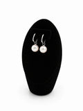10-11mm White Freshwater Round Pearl Earring