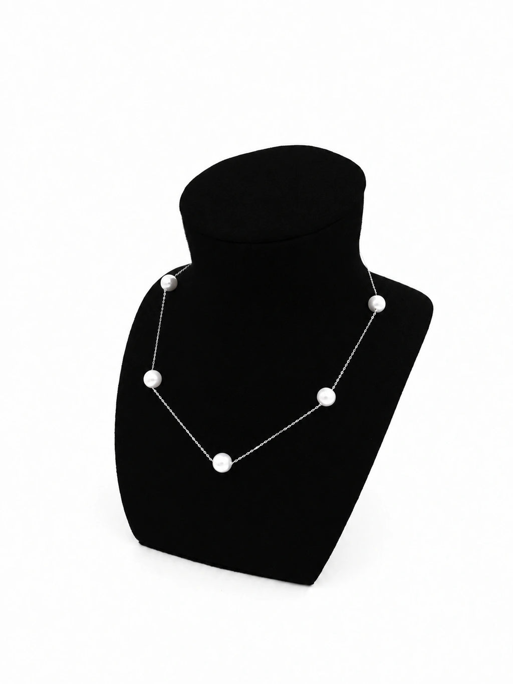 9-10mm White Freshwater Round Pearl Necklace/Bracelet - AAAA Quality