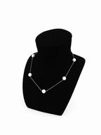 9-10mm White Freshwater Round Pearl Necklace/Bracelet - AAAA Quality