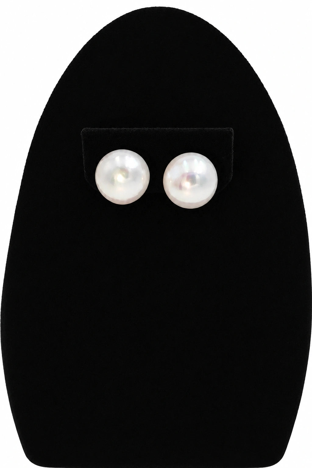 11mm White Freshwater Round Pearl Stud Earring