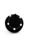 9-10mm White Freshwater Round Pearl Bracelet - AAAA Quality