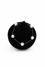 9-10mm White Freshwater Round Pearl Bracelet - AAAA Quality